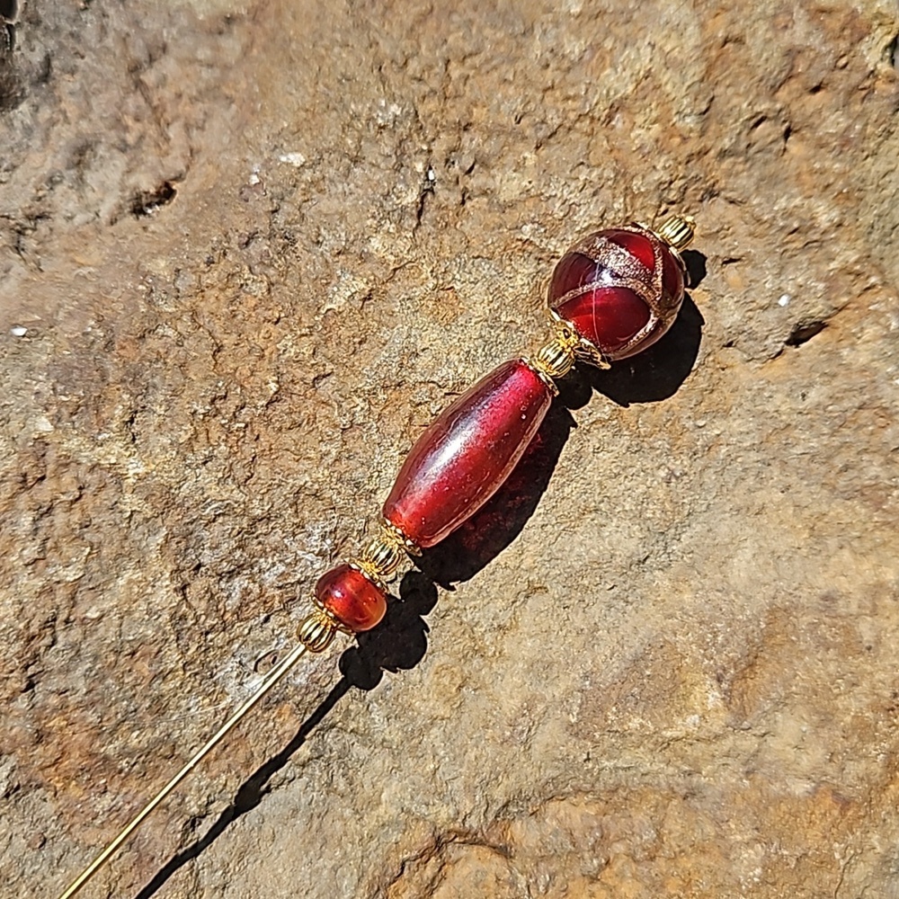 Handmade beaded hat pin, stick pin,  succulent garden decor, great gifts 🎁
